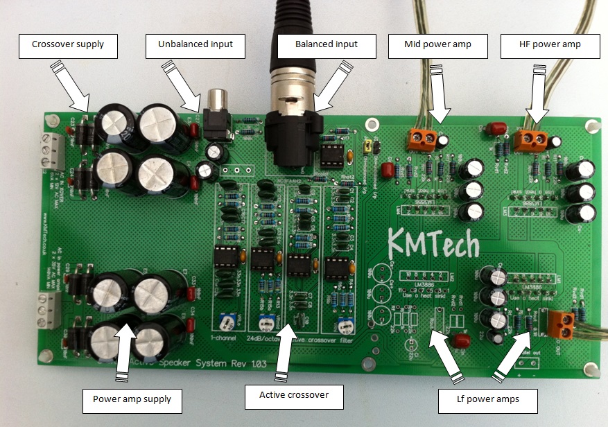 Kmtech Active Speaker Module Rev 1 01b